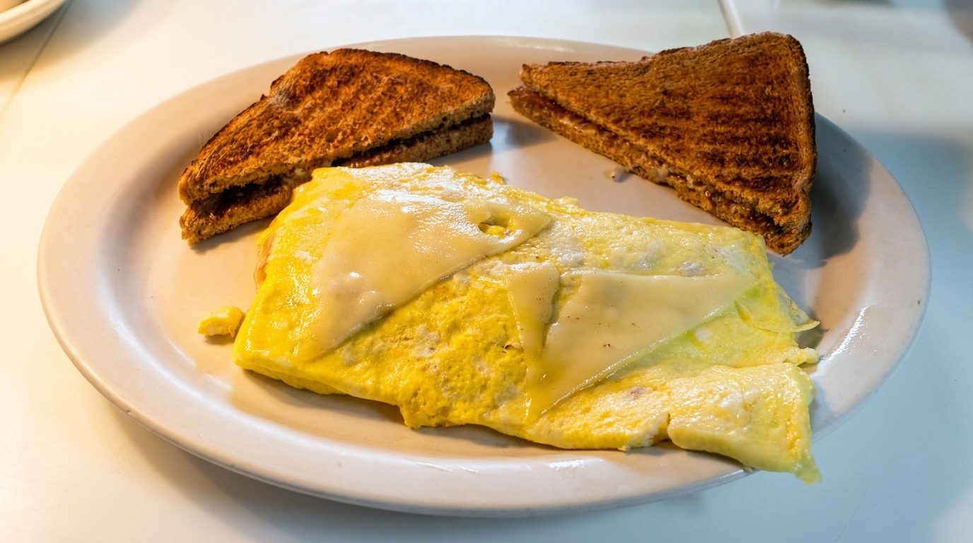 Turkey & Swiss Omelette.