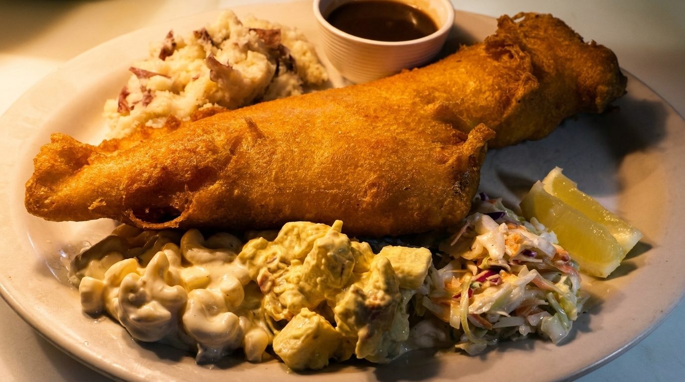 Beer Battered Haddock.