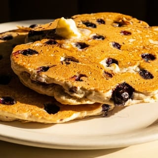 2 Blueberry Buttermilk Pancakes