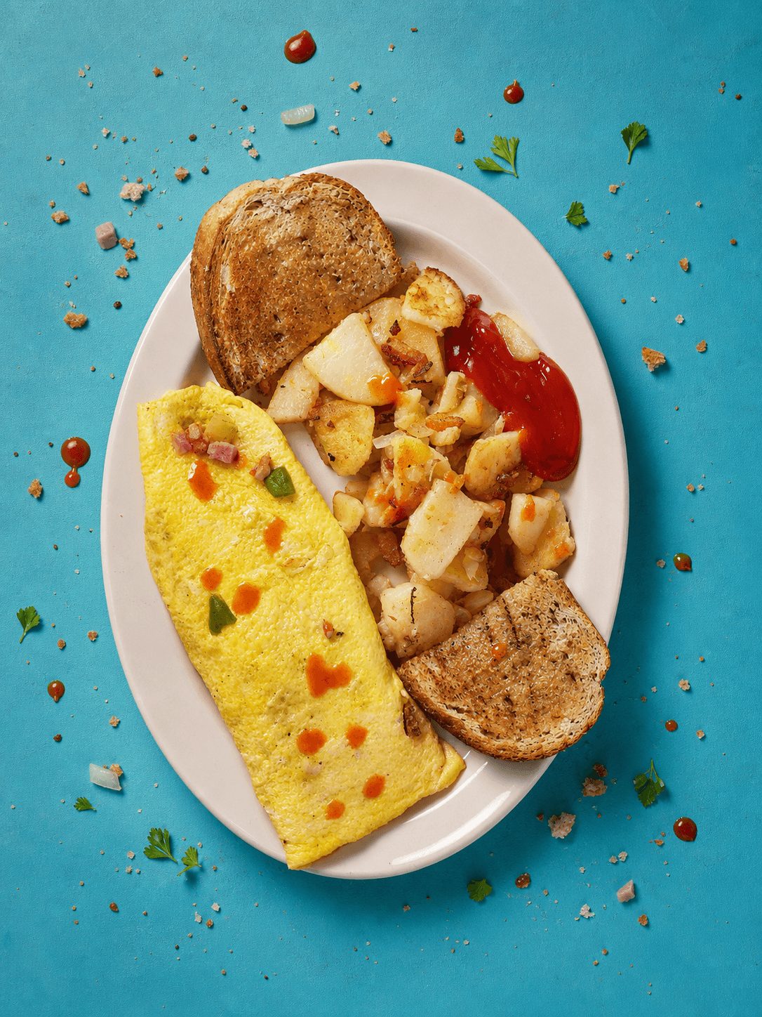 Vegetable Omelette.