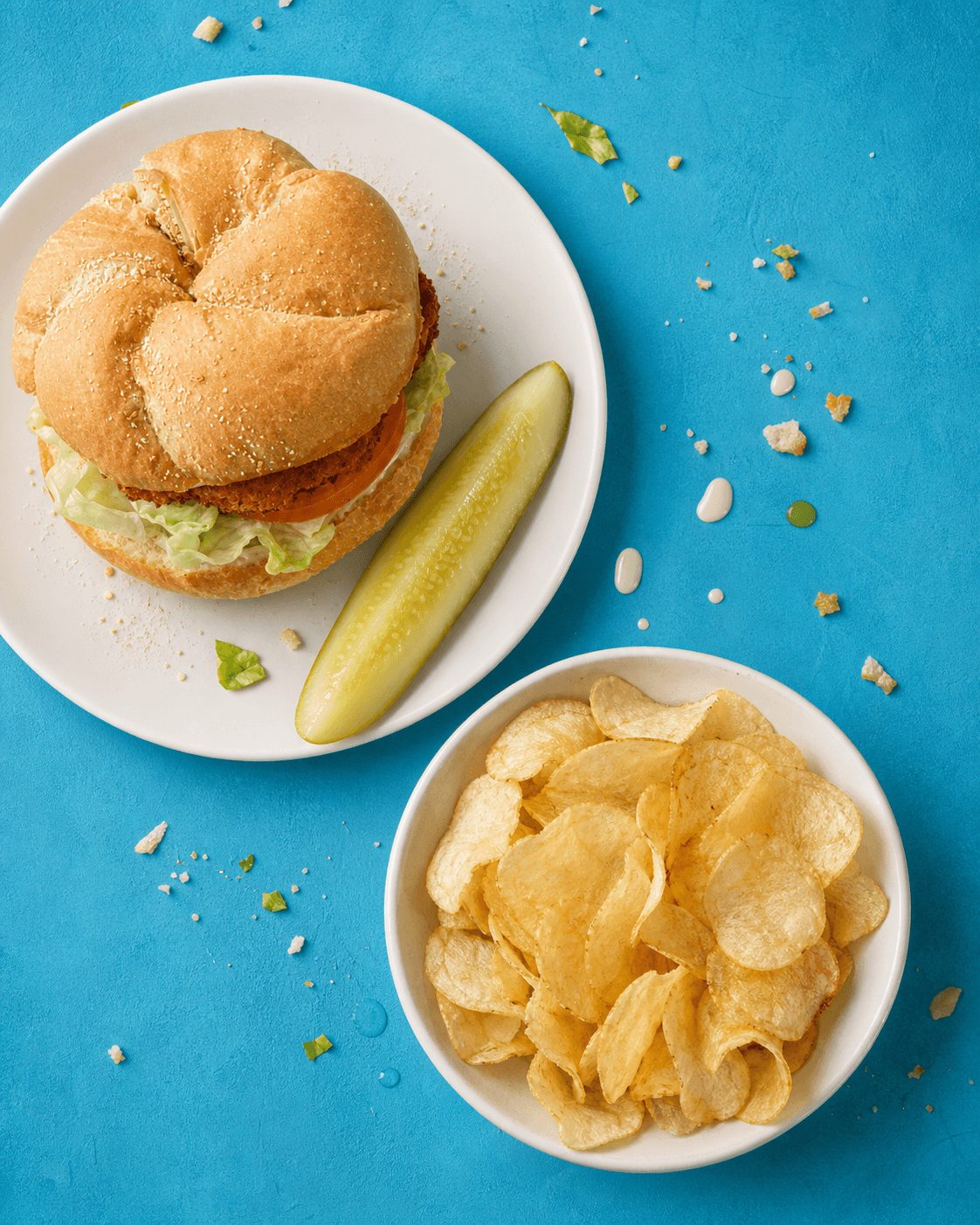 Grilled Chicken Breast on a Kaiser Roll Sandwich.